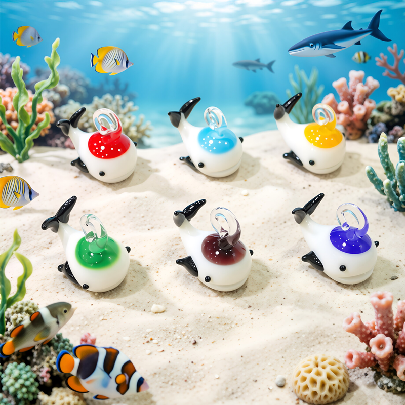 Marine Aquarium Japan - Mini Glass Whale Pendant Cute Marine