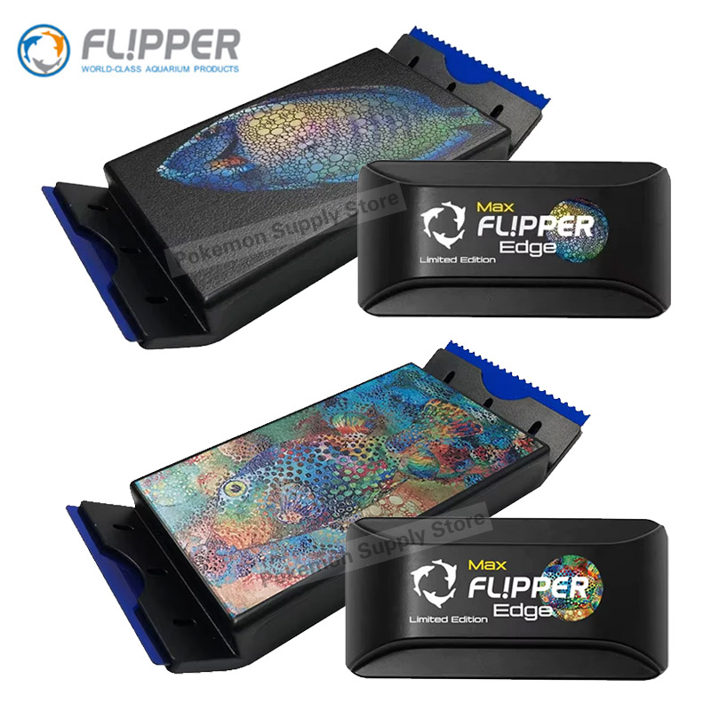 Marine Aquarium Glass Cleaner - Limited Edition Flipper Edge Max Magnetic