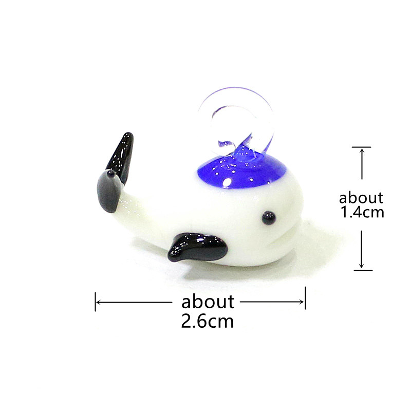 Mini Glass Whale Pendant Cute  – Marine Aquarium Japan recenzja i cena