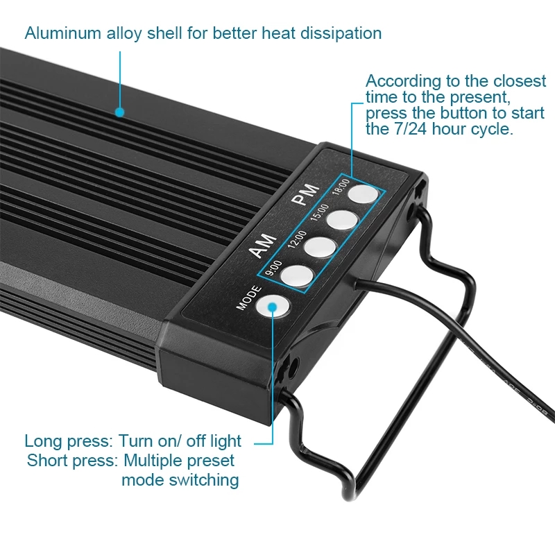 Aquarium LED Lighting 24/7 Hou – Marine Aquarium Hours recenzja i cena