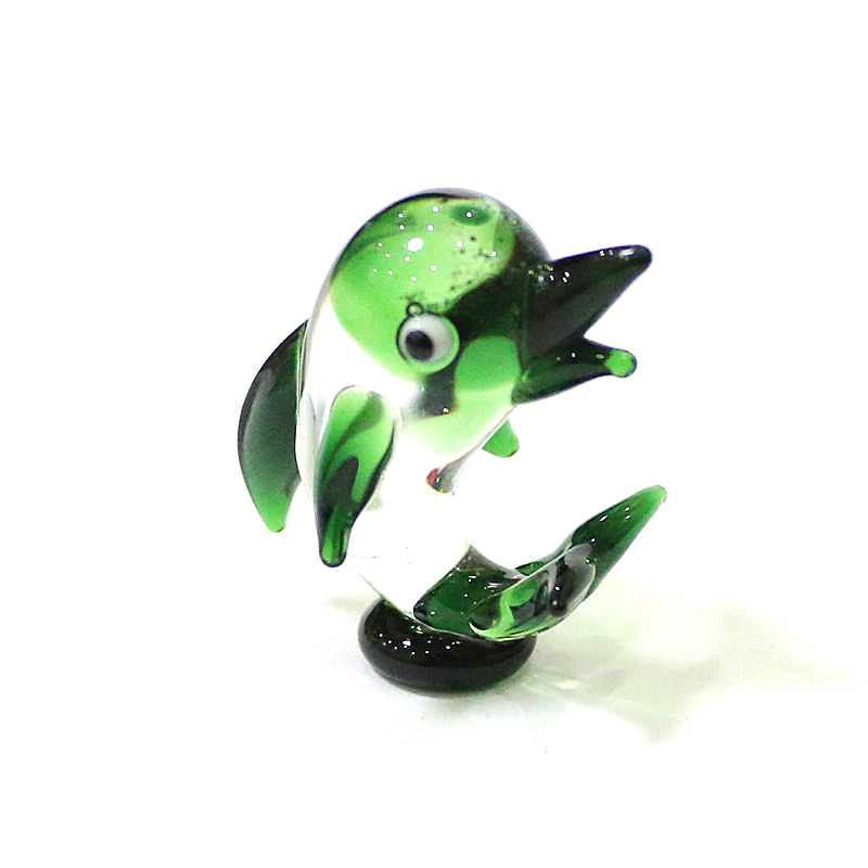 Handmade Mini Glass Dolphin Fi – Marine Aquarium Home recenzja i cena