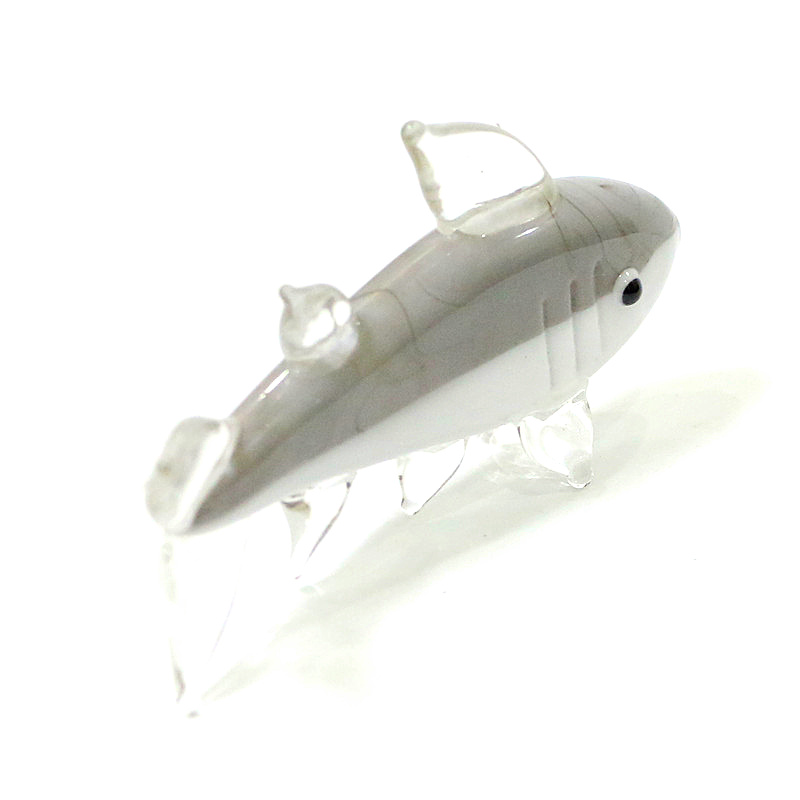 Gray Murano Glass Shark Figuri – Marine Aquarium Home recenzja i cena