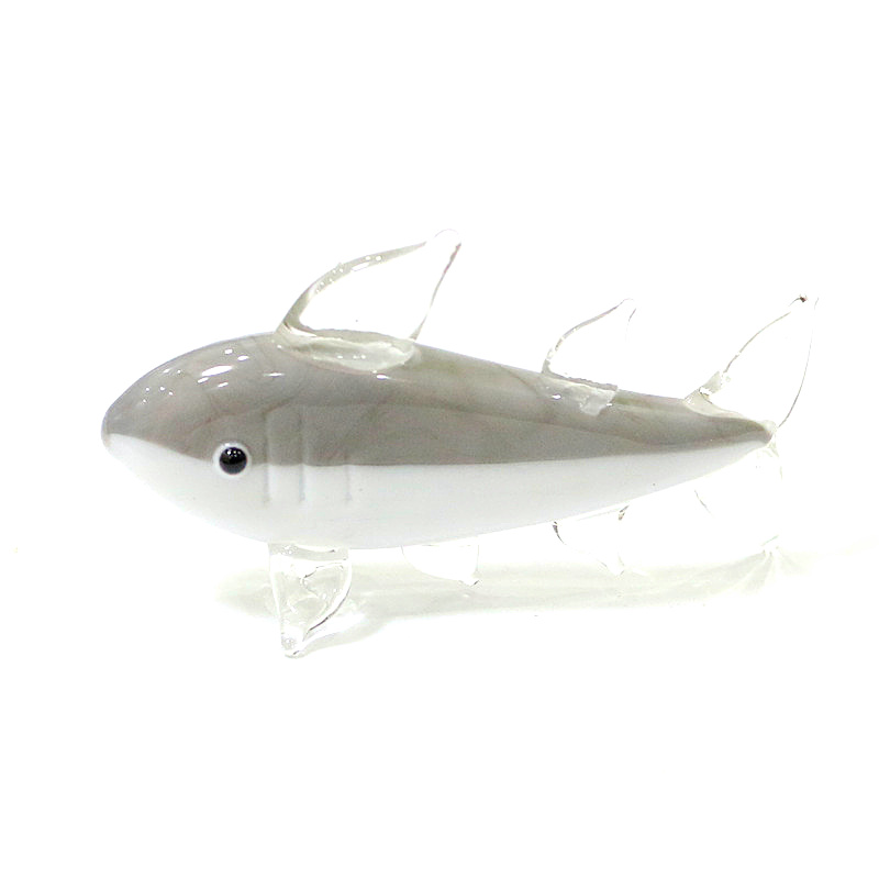Gray Murano Glass Shark Figuri – Marine Aquarium Home recenzja i cena