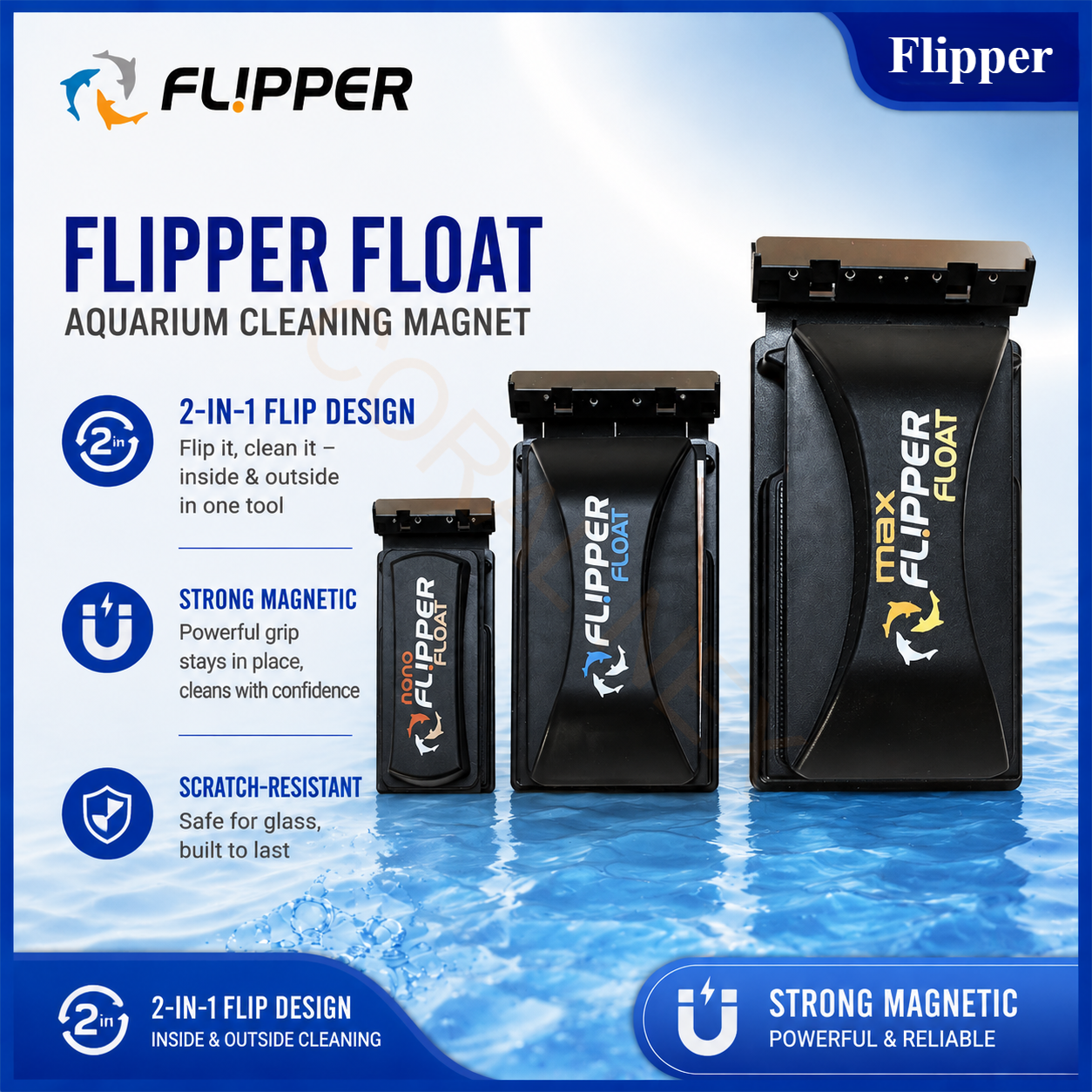 Flipper Nano/Standard/Max Floa – Marine Aquarium Glass Cleaner recenzja i cena