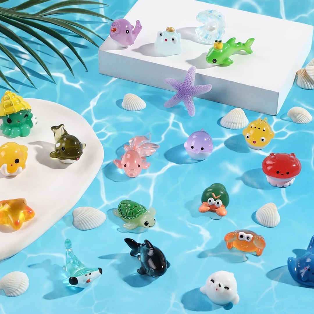 Mini Ocean Animals Resin Figur – Aquarium Marine World recenzja i cena