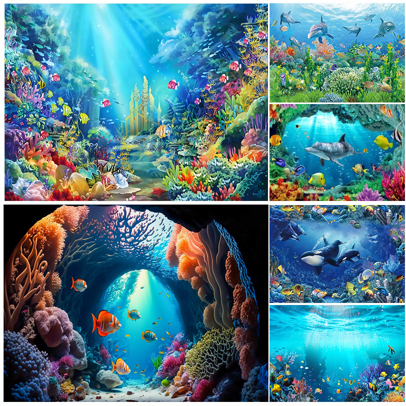 Under Sea Seabed World Backdro – Aquarium Marine World recenzja i cena