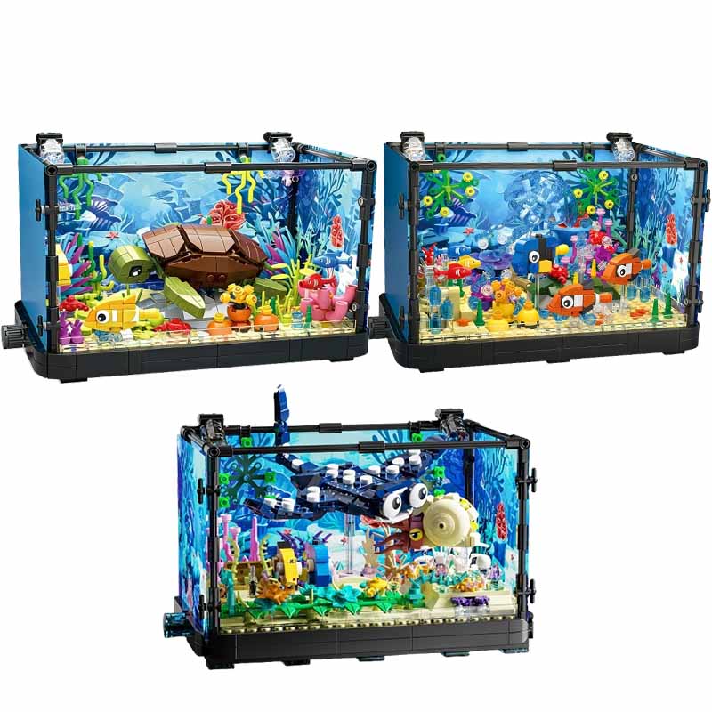Fish Tank Building Block Set w – Marine Aquarium Home recenzja i cena