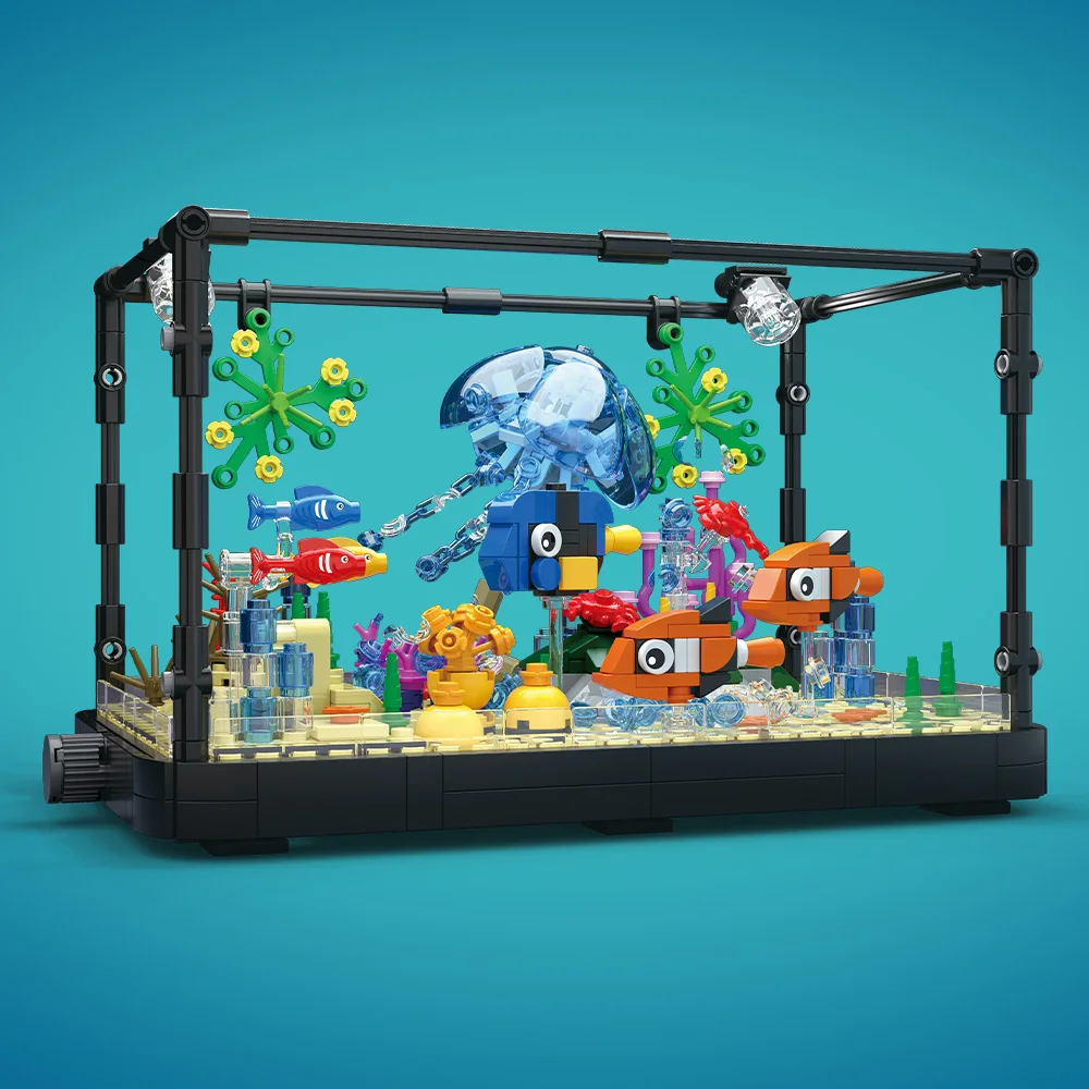 Fish Tank Building Block Set w – Marine Aquarium Home recenzja i cena