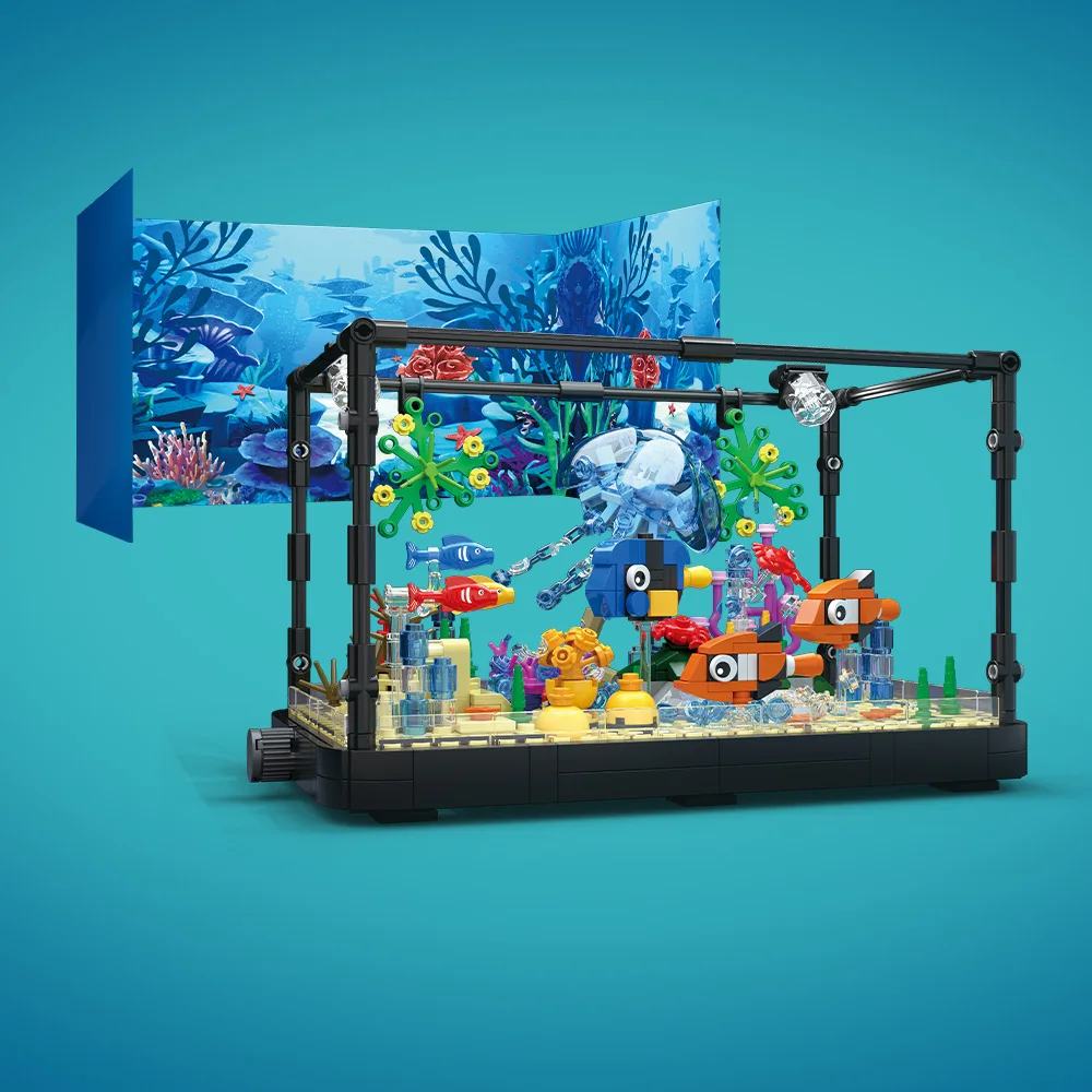 Fish Tank Building Block Set w – Marine Aquarium Home recenzja i cena