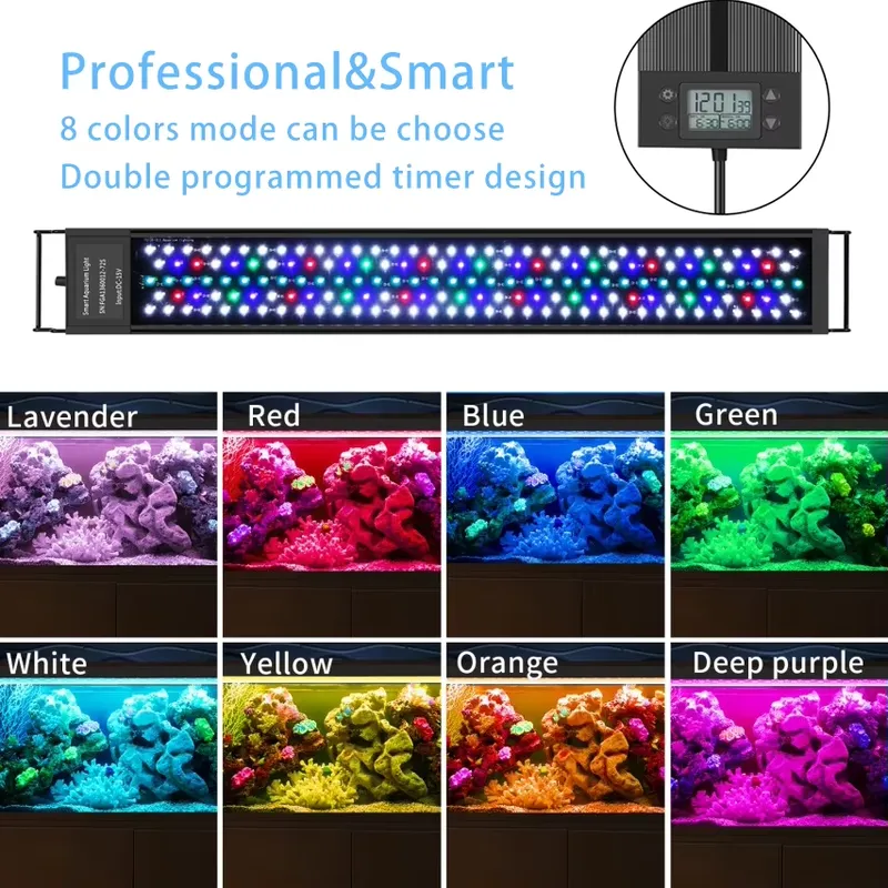 30cm 12inch Aquarium LED WRGB  – Marine Aquarium Hours recenzja i cena