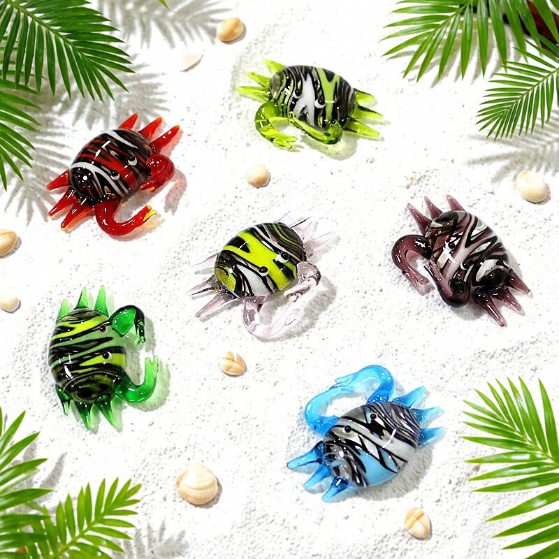 Handmade Cute Mini Glass Crab  – Marine Aquarium Japan recenzja i cena