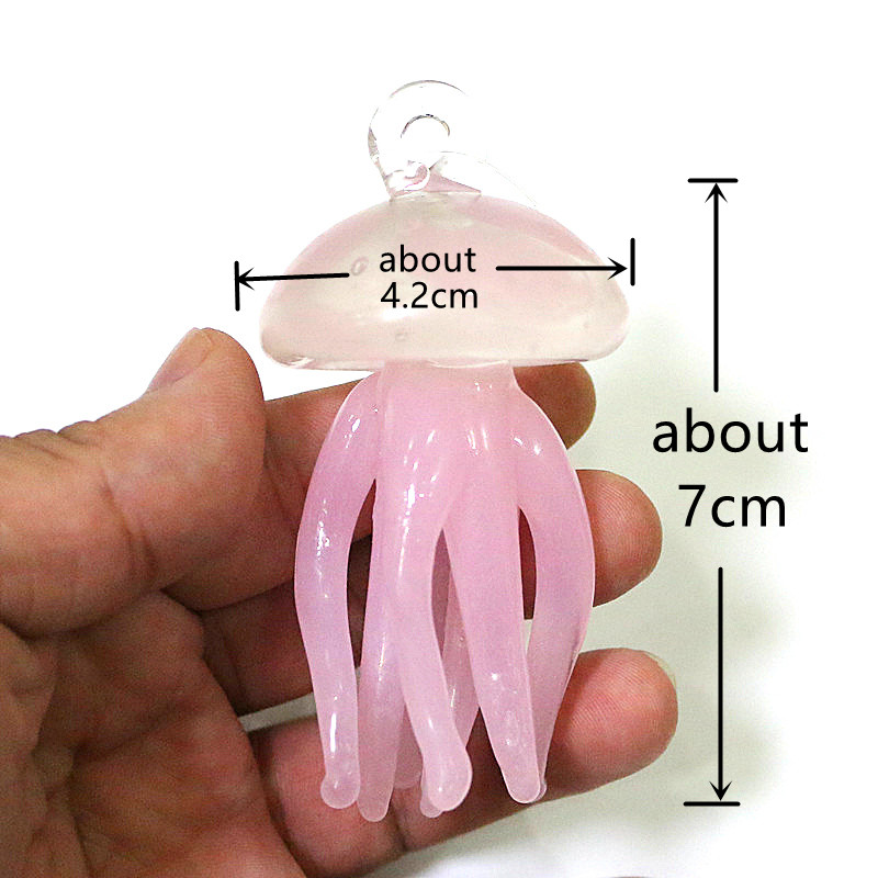 Pink Jellyfish Glass Pendant C – Marine Aquarium Home recenzja i cena
